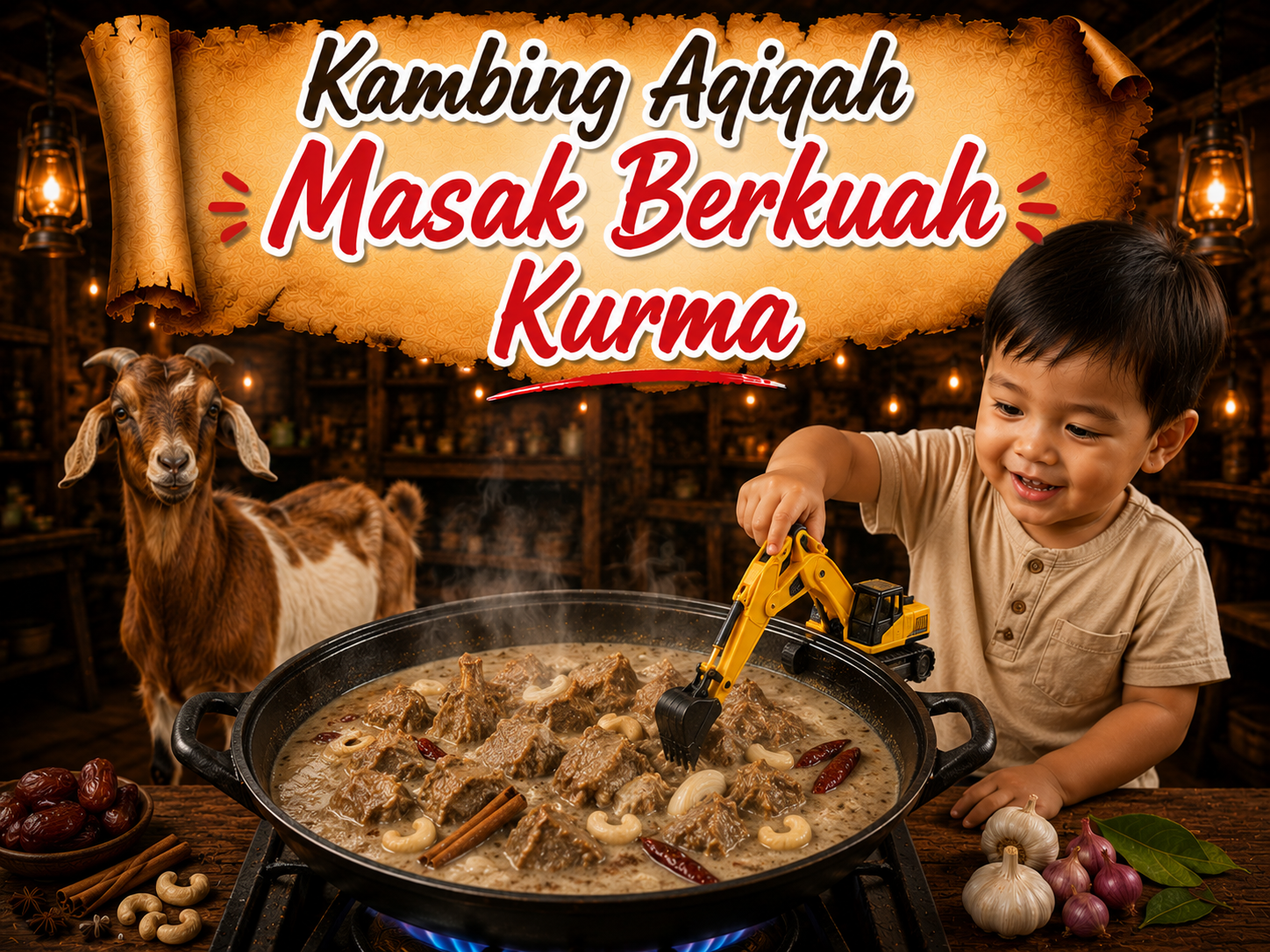 Kambing Aqiqah Berkuah - Kurma