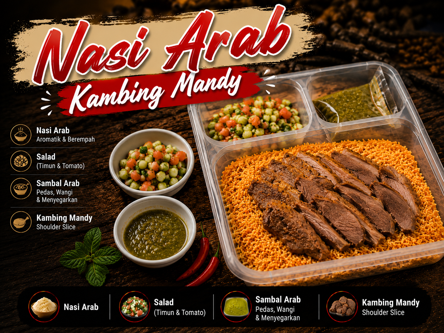 Nasi Arab Kambing Mandy