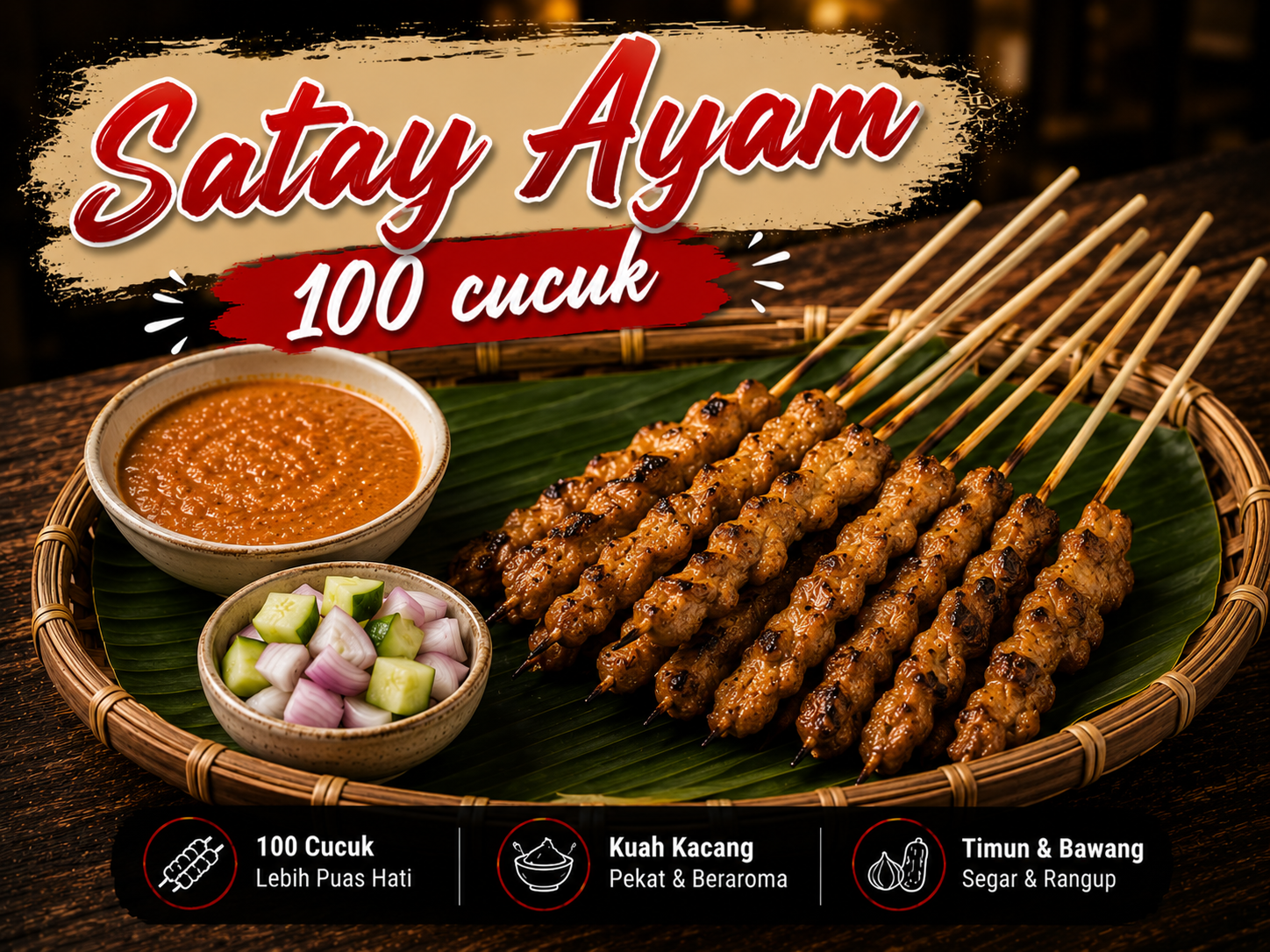 Satay Ayam 100 cucuk