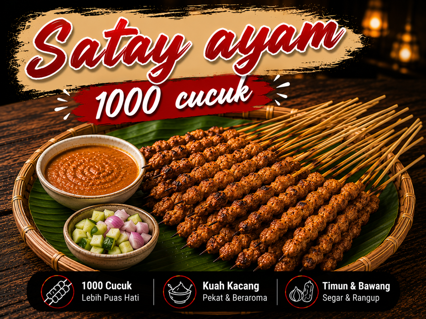 Satay Ayam 1000 cucuk