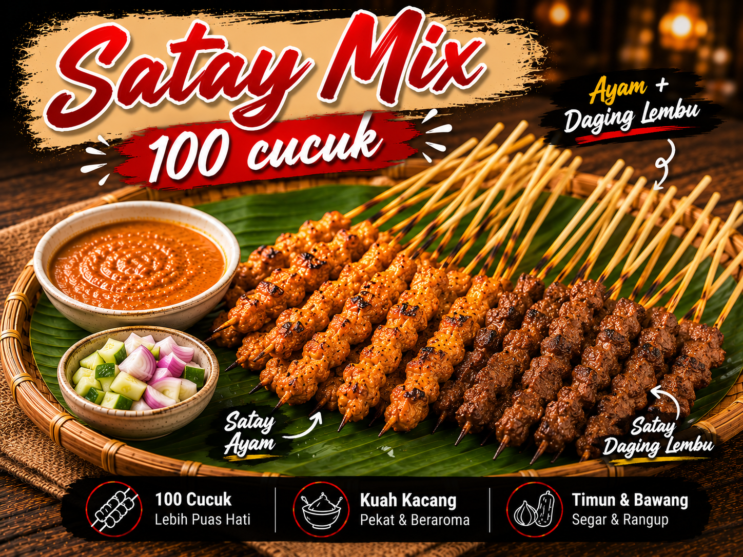 Satay Mix 100 Cucuk