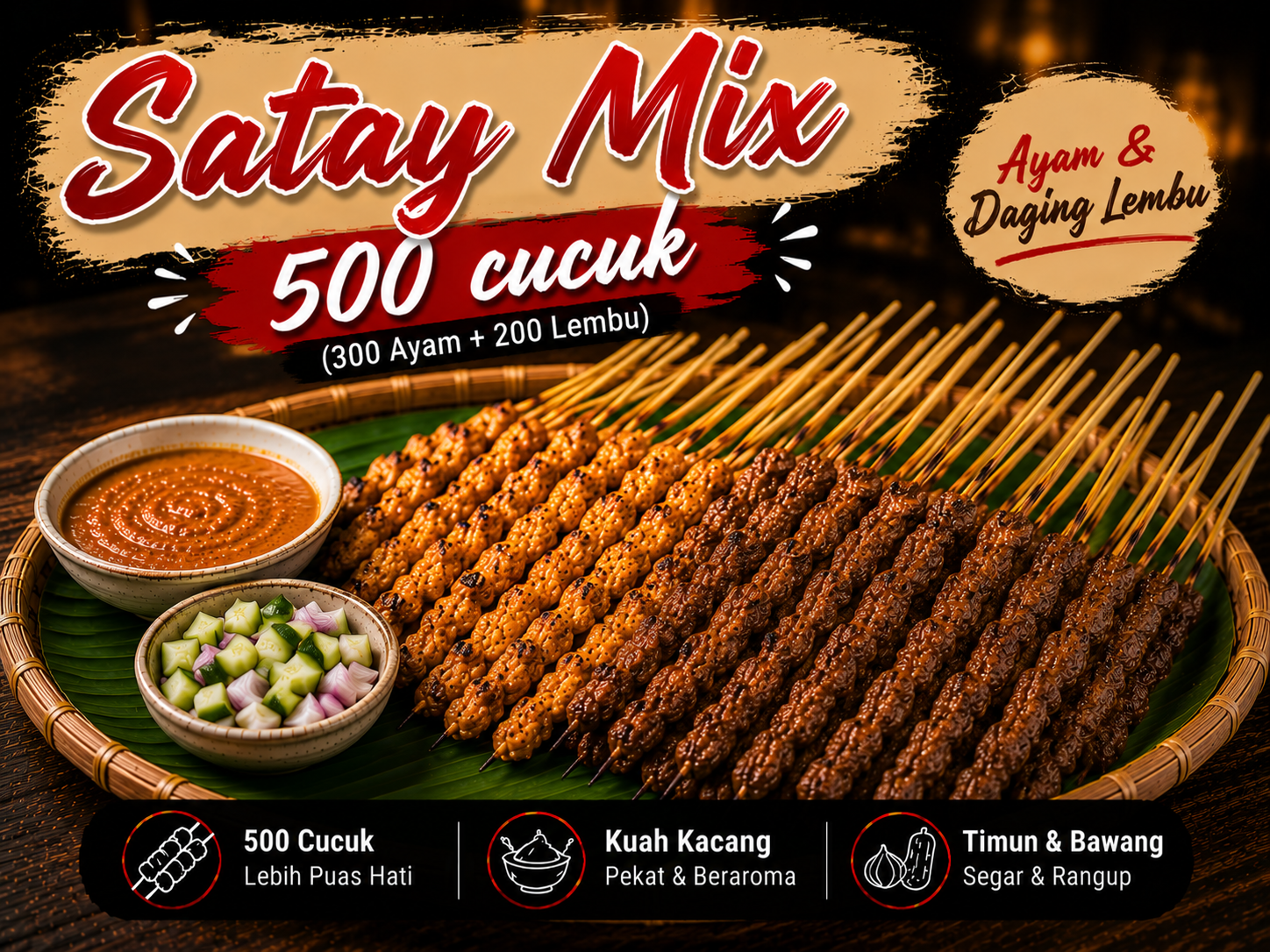 Satay Mix 500 Cucuk